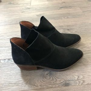 Lucky brand black ankle booties
